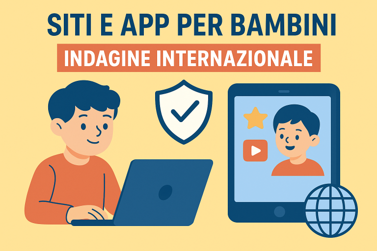 “Siti e app per bambini, in corso l’indagine internazionale”. (Garante Privacy)